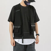 Combat Zipper Pocket Cardigan Vest Streetwear Brand Techwear Combat Tactical YUGEN THEORY