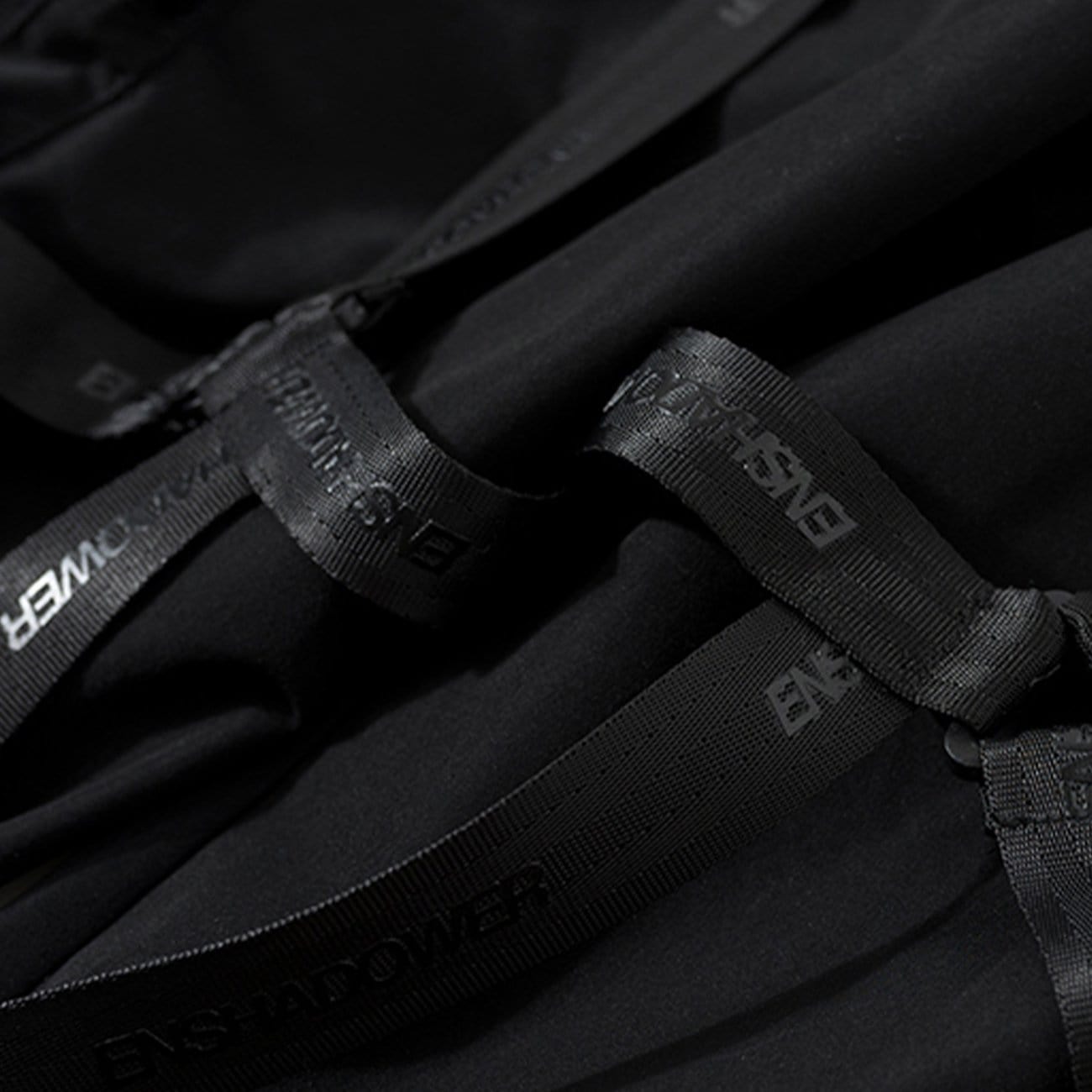 Combat Zipper Pockets Ribbons Cargo Pants Streetwear Brand Techwear Combat Tactical YUGEN THEORY