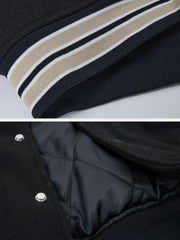 Contrast Stitching Thicken Varsity Jacket Streetwear Brand Techwear Combat Tactical YUGEN THEORY