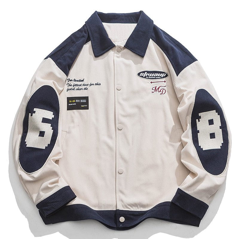 Corduroy Jacket Badge 68 Streetwear Brand Techwear Combat Tactical YUGEN THEORY