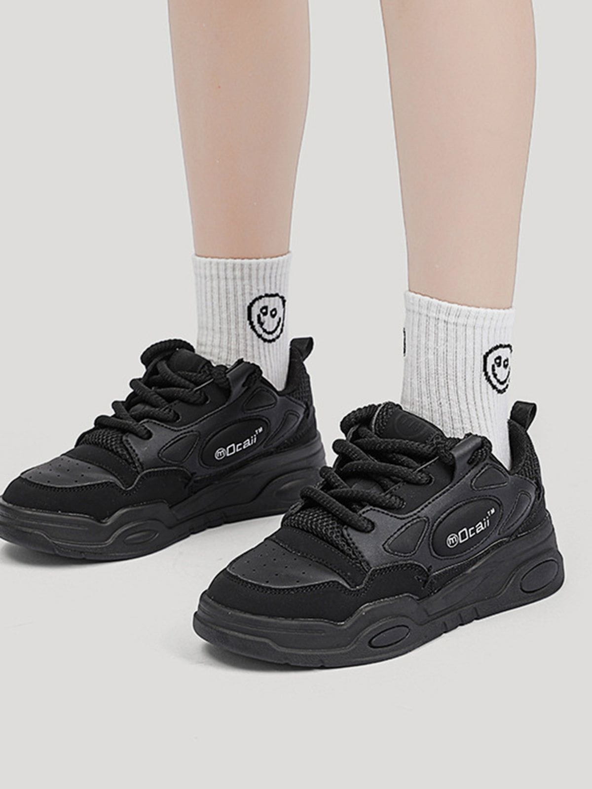 Couple Versatile Chunky Heightened Shoes Streetwear Brand Techwear Combat Tactical YUGEN THEORY