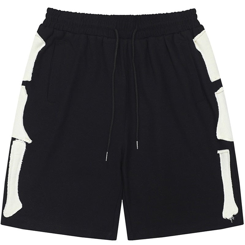Cozy Cotton Shorts Side Patchwork Streetwear Brand Techwear Combat Tactical YUGEN THEORY
