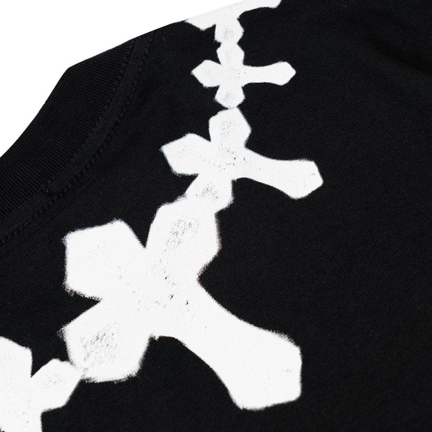 Cross Necklace Cotton Graphic Tee Streetwear Brand Techwear Combat Tactical YUGEN THEORY