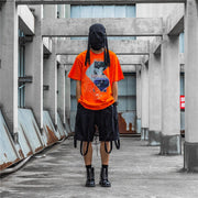 CROXX  Japanese Graphic T-Shirt Streetwear Brand Techwear Combat Tactical YUGEN THEORY