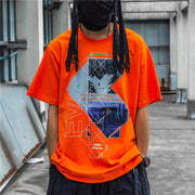 CROXX  Japanese Graphic T-Shirt Streetwear Brand Techwear Combat Tactical YUGEN THEORY