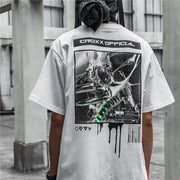 CROXX  Liquid Chrome T-Shirt Streetwear Brand Techwear Combat Tactical YUGEN THEORY