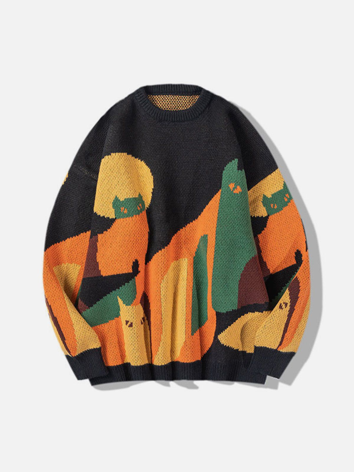 Cute Animal Knit Sweater Streetwear Brand Techwear Combat Tactical YUGEN THEORY