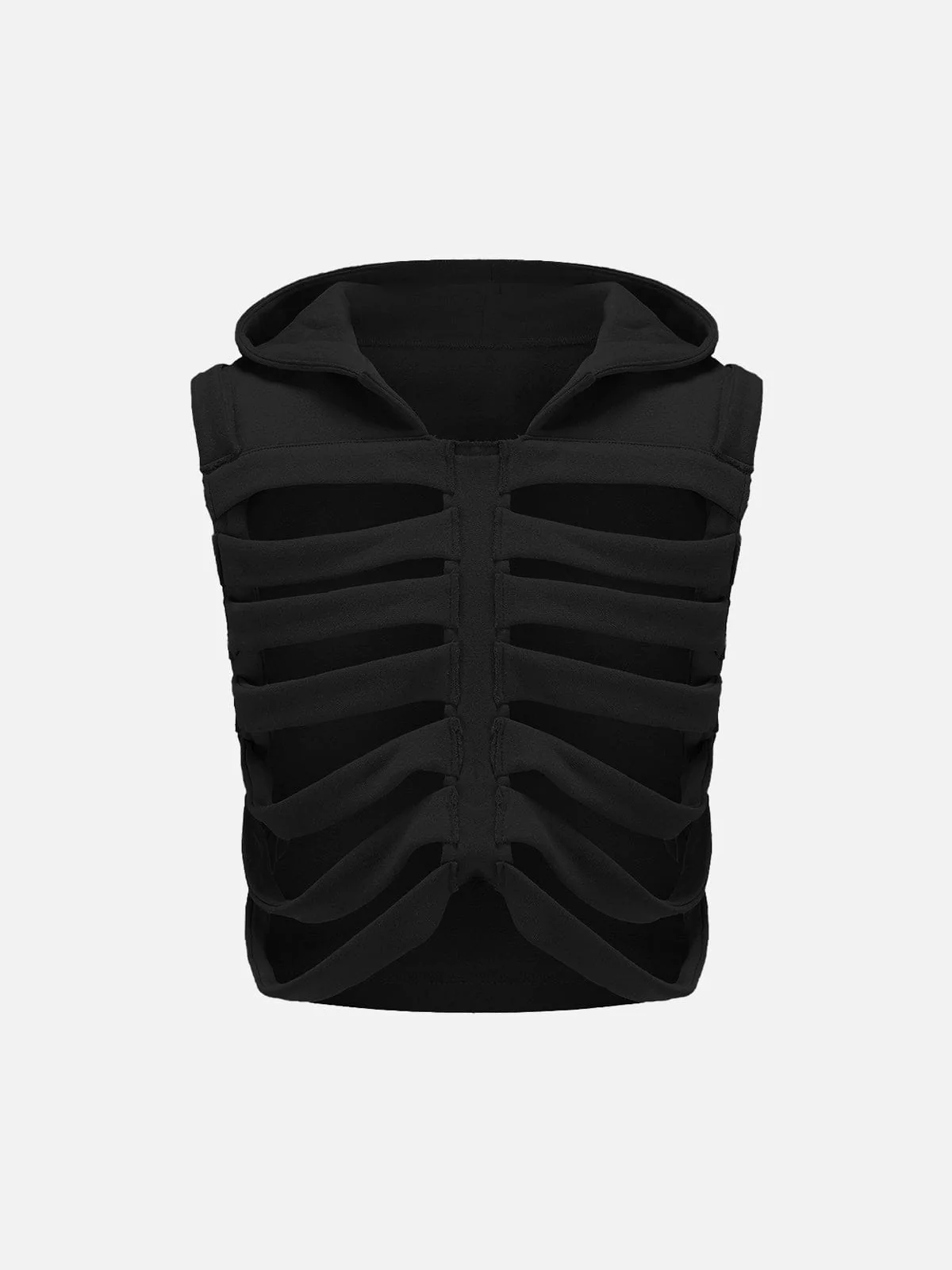 Cutout Hooded Vest Streetwear Brand Techwear Combat Tactical YUGEN THEORY