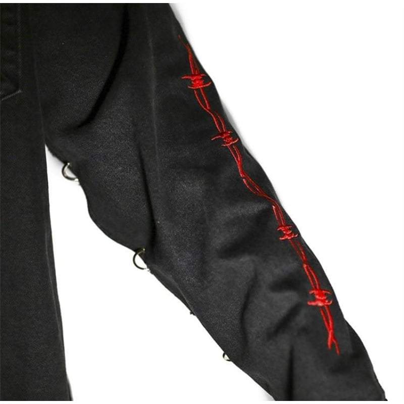Cyber Punk Denim Techwear Jacket Streetwear Brand Techwear Combat Tactical YUGEN THEORY