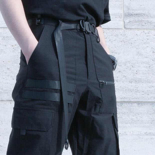 Cyberpunk Automatic Buckle Combat Belt Streetwear Brand Techwear Combat Tactical YUGEN THEORY