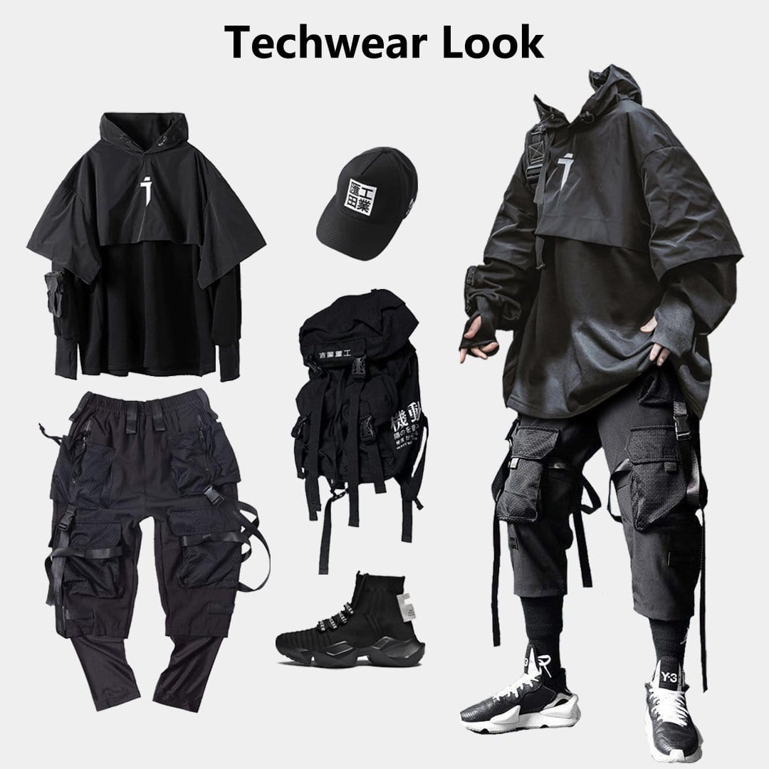 Cyberpunk Combat Functional Hoodies Streetwear Brand Techwear Combat Tactical YUGEN THEORY