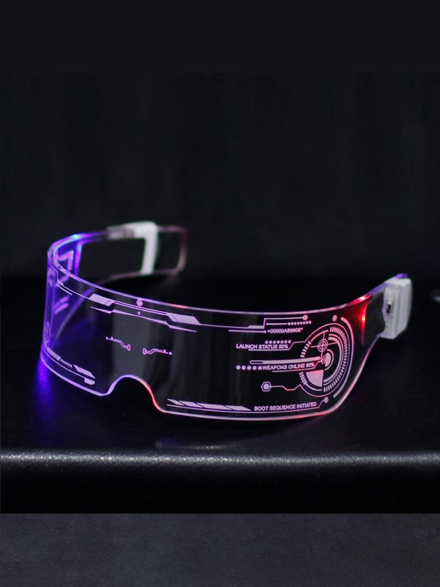 Cyberpunk Cool Wireless LED Glasses Streetwear Brand Techwear Combat Tactical YUGEN THEORY