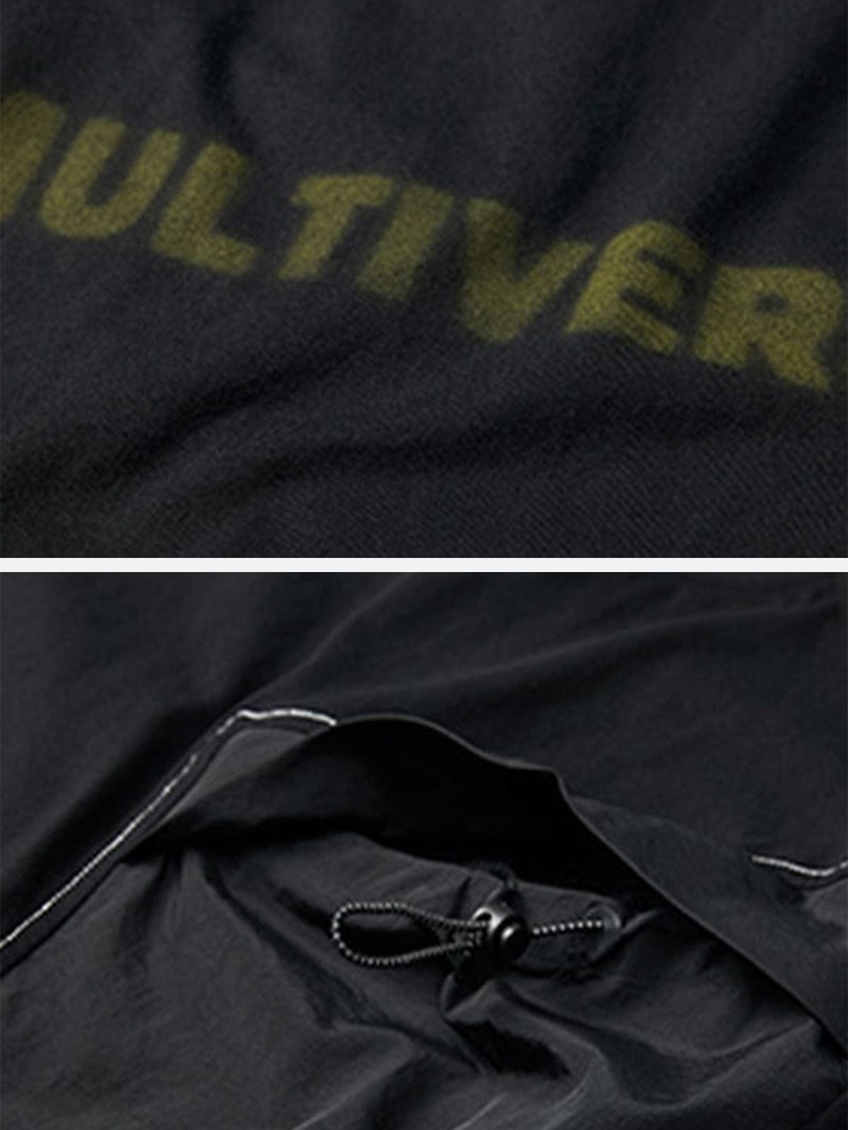 Cyberpunk Fake Two Patchwork Cotton Tee Streetwear Brand Techwear Combat Tactical YUGEN THEORY