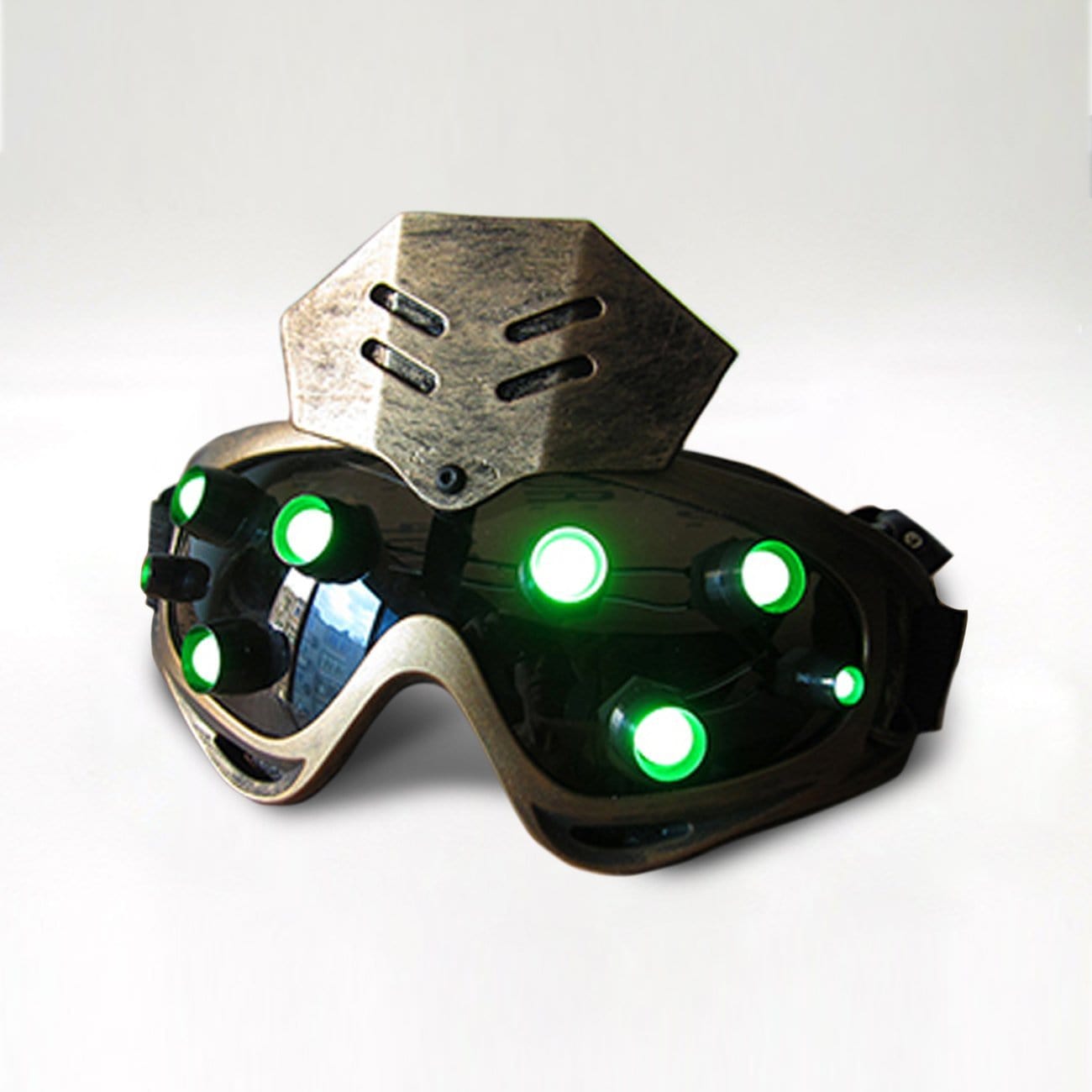 Cyberpunk Mechanical Sci-fi Steam Glow Mask Streetwear Brand Techwear Combat Tactical YUGEN THEORY