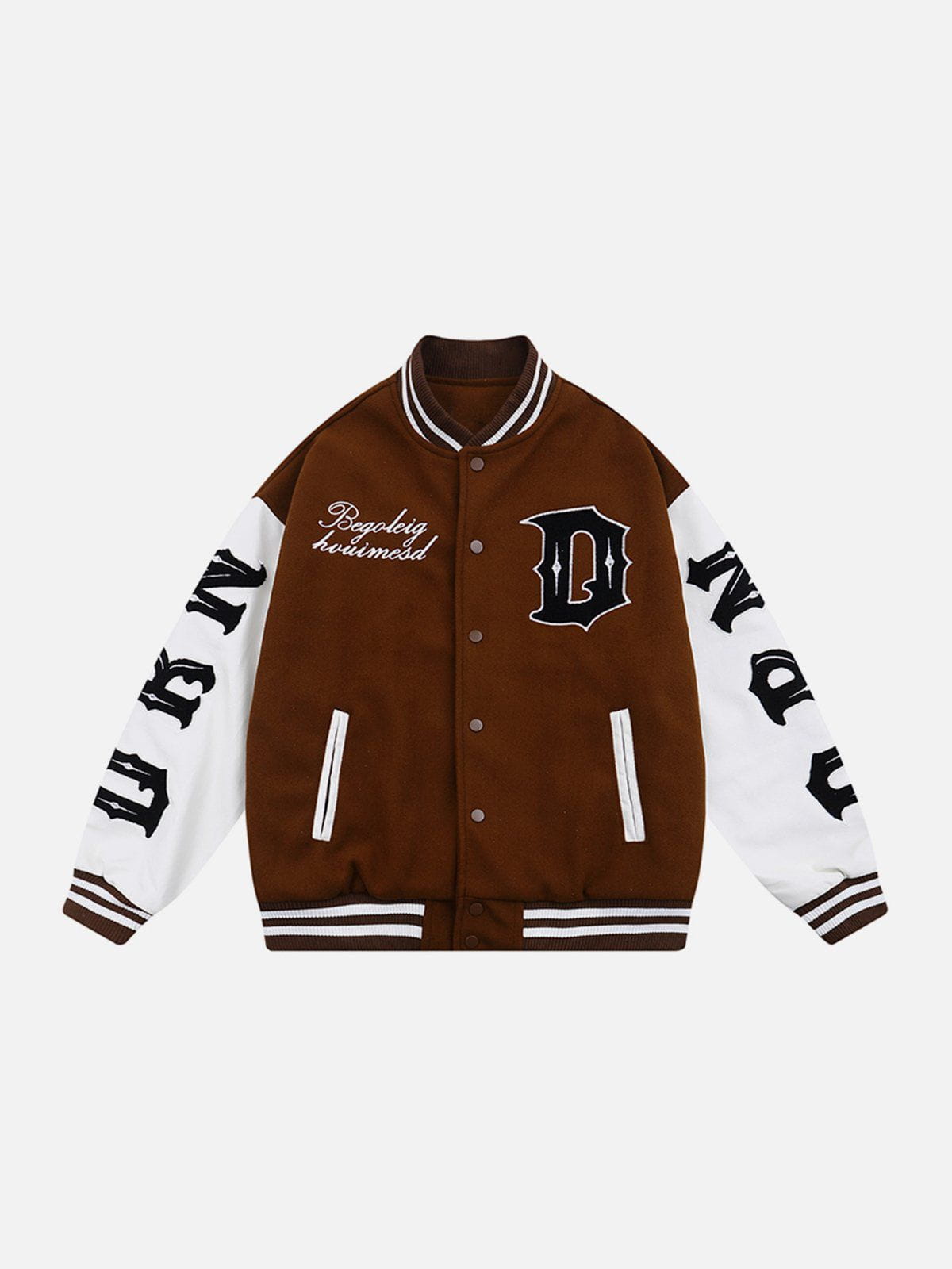 D Patch Embroidery Stitching Varsity Jacket Streetwear Brand Techwear Combat Tactical YUGEN THEORY