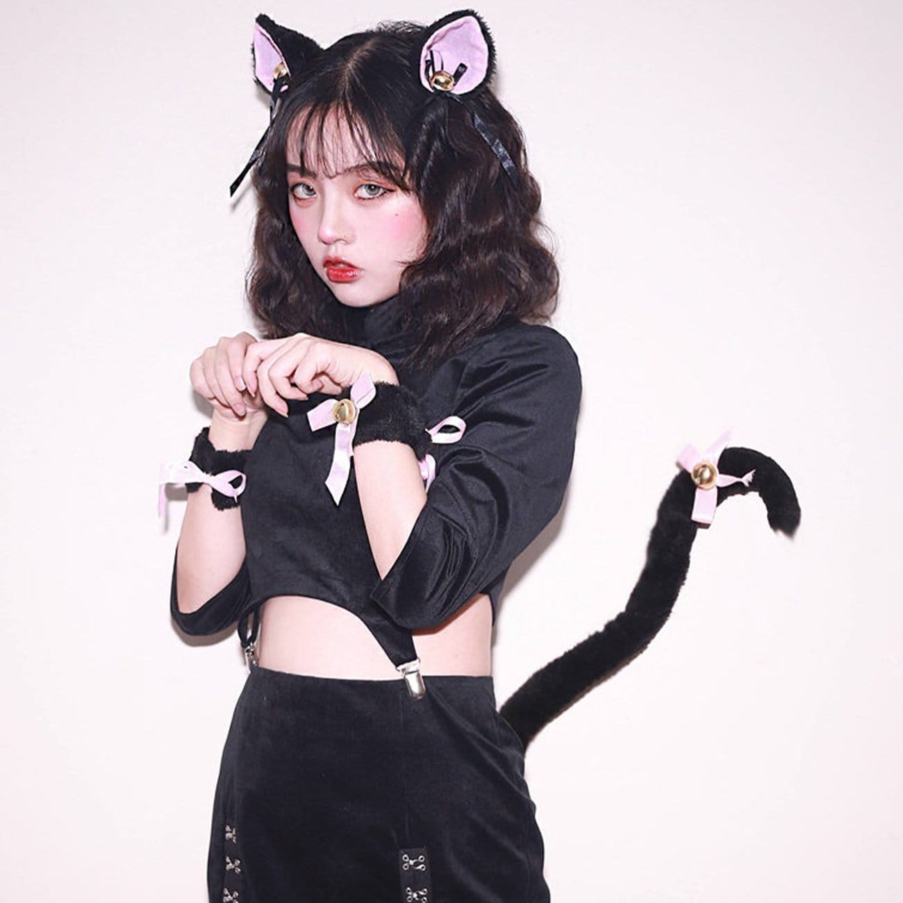 Dark Anime Cosplay Cat Ears Hair Band Streetwear Brand Techwear Combat Tactical YUGEN THEORY