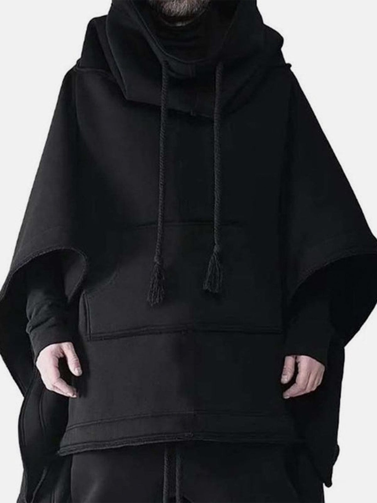 Dark Bat Cloak Cape Wizard Hooded Coat Streetwear Brand Techwear Combat Tactical YUGEN THEORY
