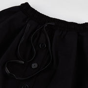 Dark Buttons Crotch Oversized Harem Pants Streetwear Brand Techwear Combat Tactical YUGEN THEORY
