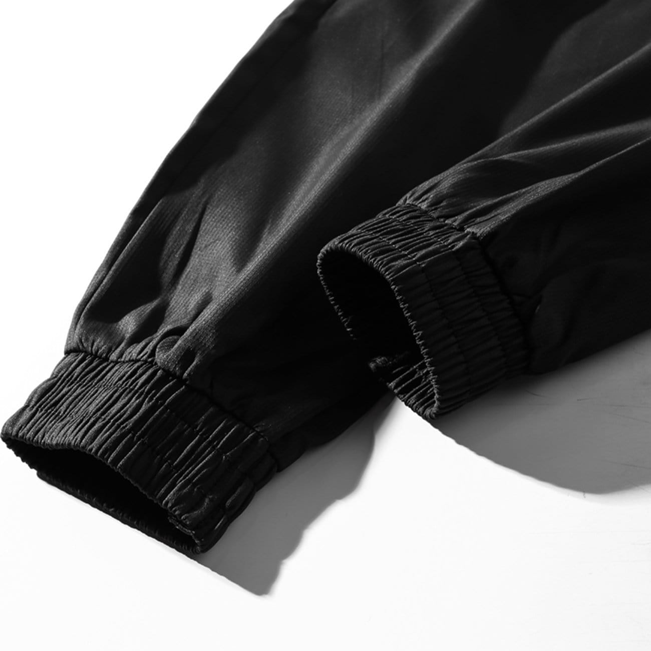 Dark Combat Ribbons Zip Up Pockets Cargo Pants Streetwear Brand Techwear Combat Tactical YUGEN THEORY