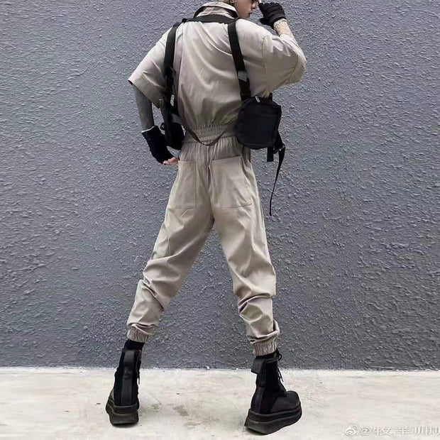 Dark Creative Belt Jumpsuit Streetwear Brand Techwear Combat Tactical YUGEN THEORY