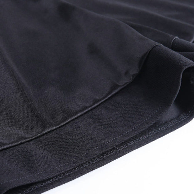 Dark Cross Print High-waist Pleated Skirt Streetwear Brand Techwear Combat Tactical YUGEN THEORY