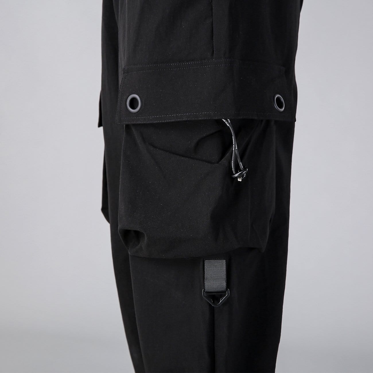 Dark Drawstring Pockets Cargo Pants Streetwear Brand Techwear Combat Tactical YUGEN THEORY