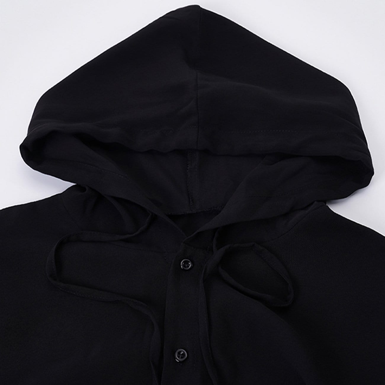 Dark Elastic Oversized Hooded Shirt Streetwear Brand Techwear Combat Tactical YUGEN THEORY