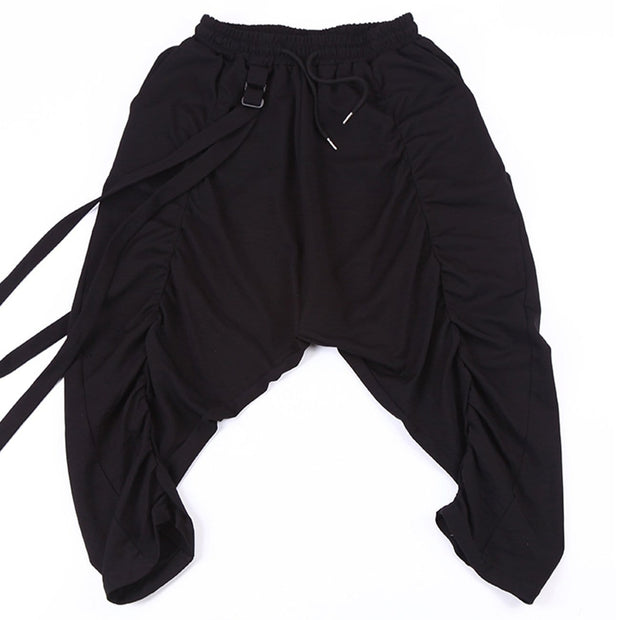 Dark Elastic Ribbons Oversized Pants Streetwear Brand Techwear Combat Tactical YUGEN THEORY