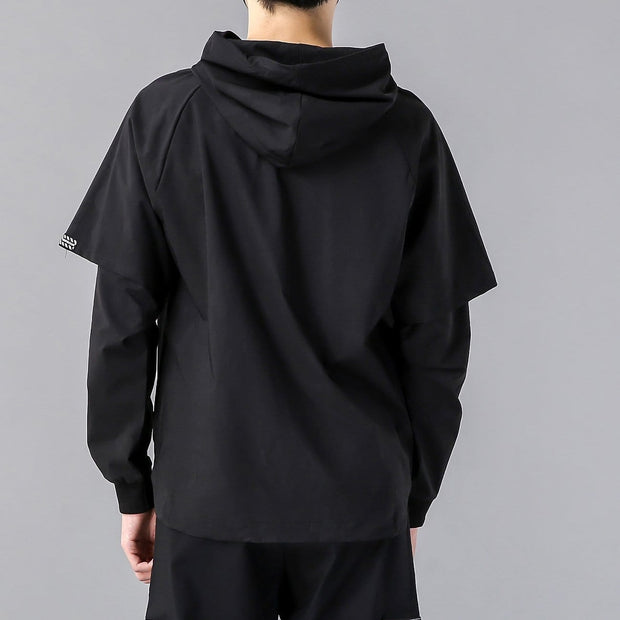 Dark Fake Two Hoodies Streetwear Brand Techwear Combat Tactical YUGEN THEORY