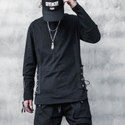 Dark Fake Two Side Bandage Sweatshirt Streetwear Brand Techwear Combat Tactical YUGEN THEORY