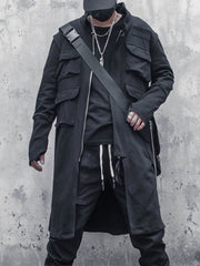 Dark Function Multi Pockets Mid-length Jacket Streetwear Brand Techwear Combat Tactical YUGEN THEORY