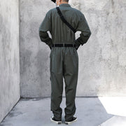 Dark Function Personalized Belt Buttons Cargo Jumpsuit Streetwear Brand Techwear Combat Tactical YUGEN THEORY