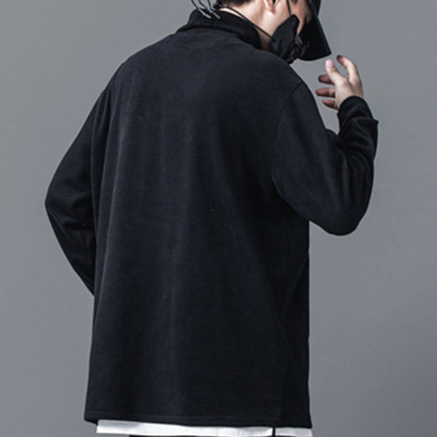 Dark Functional Multi-pocket Turtleneck Sweatshirt Streetwear Brand Techwear Combat Tactical YUGEN THEORY