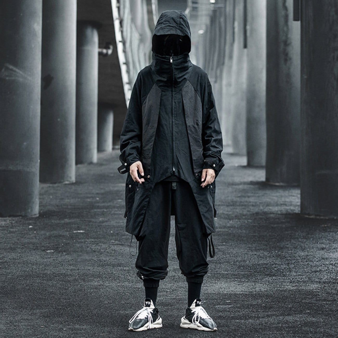 Dark Functional Patchwork Jacket Streetwear Brand Techwear Combat Tactical YUGEN THEORY