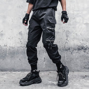 Dark Functional Personality Zipper Multi-pocket Cargo Pants Streetwear Brand Techwear Combat Tactical YUGEN THEORY