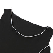 Dark Functional Wind-cut Shoulder Sleeve Tee Streetwear Brand Techwear Combat Tactical YUGEN THEORY