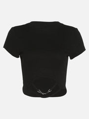 Dark Hollow Chain Short Sleeve T Shirt Streetwear Brand Techwear Combat Tactical YUGEN THEORY