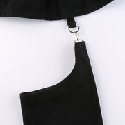 Dark Irregular Detachable Rivets Pants Streetwear Brand Techwear Combat Tactical YUGEN THEORY