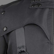 Dark Irregular Ribbons Long Jacket Streetwear Brand Techwear Combat Tactical YUGEN THEORY