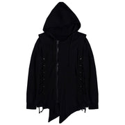 Dark Irregular Zipper Straps Jacket Streetwear Brand Techwear Combat Tactical YUGEN THEORY