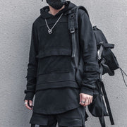 Dark Patchwork Hoodies Streetwear Brand Techwear Combat Tactical YUGEN THEORY