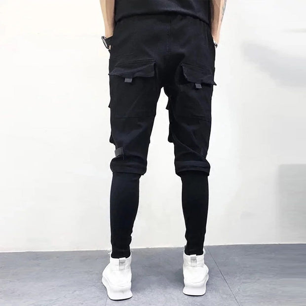 Dark Patchwork Pockets Cargo Pants Streetwear Brand Techwear Combat Tactical YUGEN THEORY