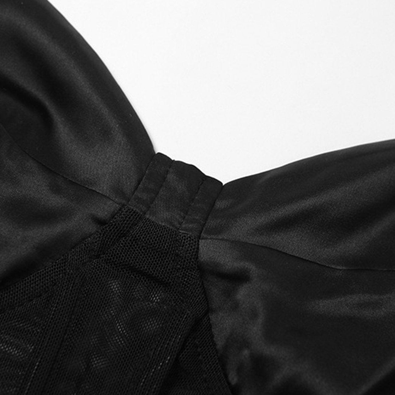 Dark Patchwork Solid Slim Vest Streetwear Brand Techwear Combat Tactical YUGEN THEORY