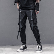 Dark Pockets Ribbons Cargo Pants Streetwear Brand Techwear Combat Tactical YUGEN THEORY