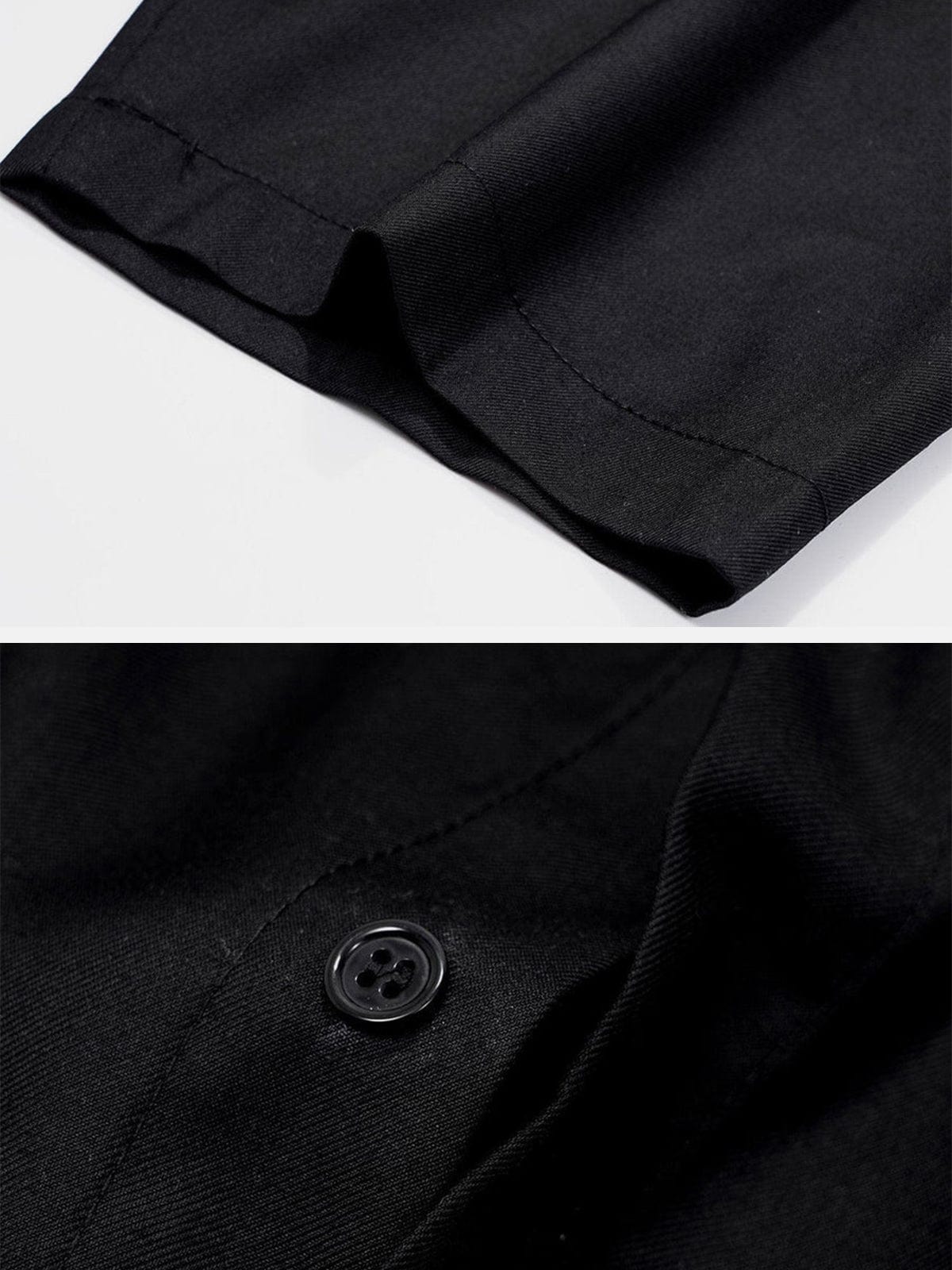 Dark Solid Color Shirt Streetwear Brand Techwear Combat Tactical YUGEN THEORY