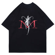 Dark Tree Bird Embroidery Cotton Tee Streetwear Brand Techwear Combat Tactical YUGEN THEORY