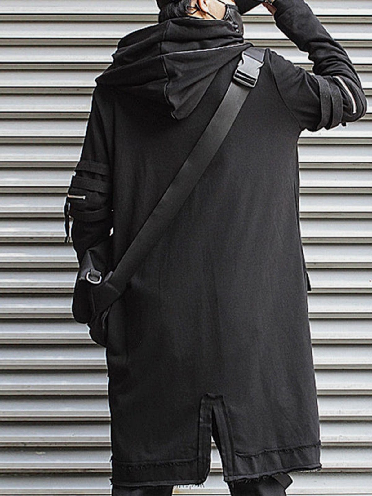 Dark Wizard Cloak Double Hooded Coat Streetwear Brand Techwear Combat Tactical YUGEN THEORY