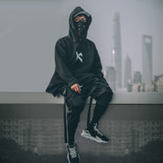 Dark X Long Cloak Hoodie Streetwear Brand Techwear Combat Tactical YUGEN THEORY