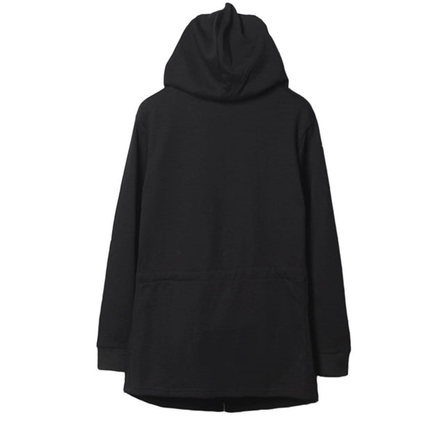 Dark Zip Up Cloak Cape Oversize Wizard Coat Streetwear Brand Techwear Combat Tactical YUGEN THEORY