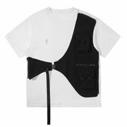Detachable Two Piece Utility T-Shirt Streetwear Brand Techwear Combat Tactical YUGEN THEORY